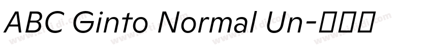 ABC Ginto Normal Un字体转换 ABC Ginto Normal Un字体转换